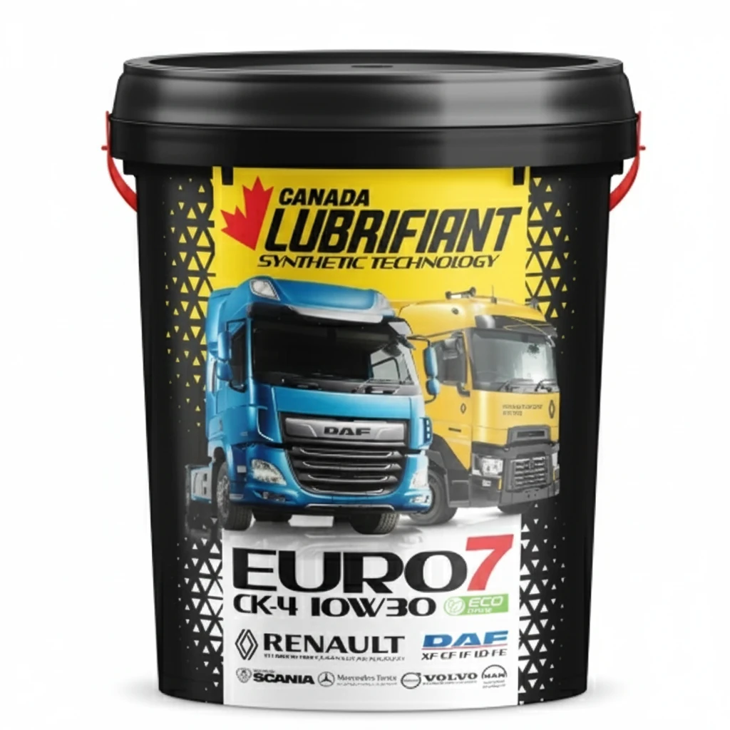 روغن موتور EURO7 لوبریفنت کانادا مدل 10W30 CK-4 با روغن پایه تمام سینتتیک (20 لیتر)