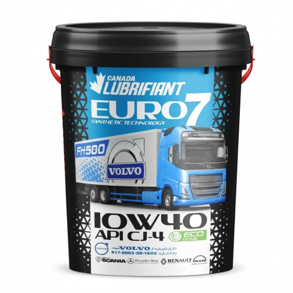 روغن موتور EURO7 لوبریفنت کانادا مدل 10W40 CJ-4 با روغن پایه تمام سینتتیک (20 لیتر)