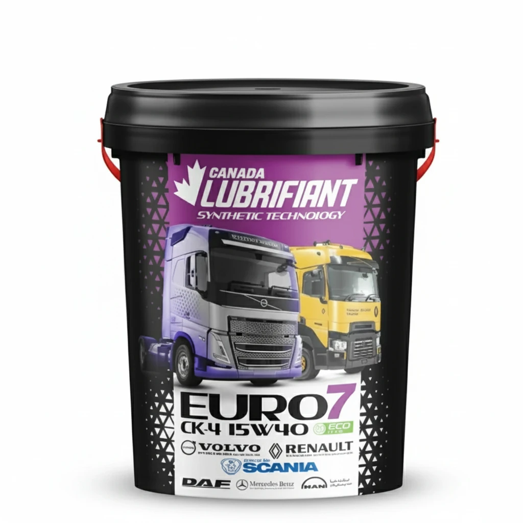 روغن موتور EURO7 لوبریفنت کانادا مدل 15W40 CK-4 با روغن پایه تمام سینتتیک (20 لیتر)